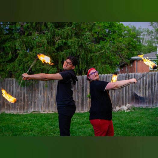 Gyaanik & RileyTheeSlacker, Fire Poi